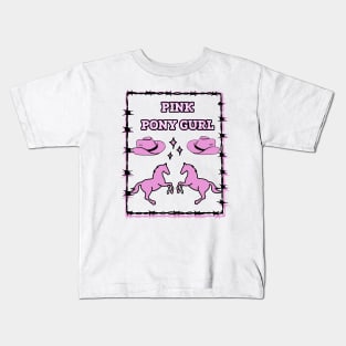 Pink pony gurl Kids T-Shirt